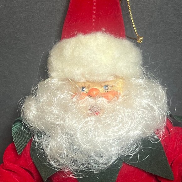 Vintage Whimsical Posable Santa Claus Shelf Sitter Christmas Ornament 10" - Picture 3 of 5
